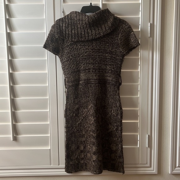NWT SAY WHAT SWEATER Brown Knitted DRESS    SIZE M - Picture 3 of 9